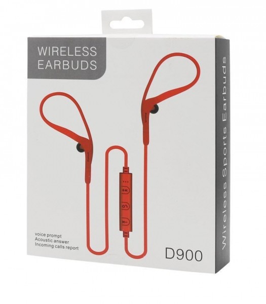 Hanging Ear Hook Wireless Earphone Blue Tooth Earbuds With Hook With Mic D900