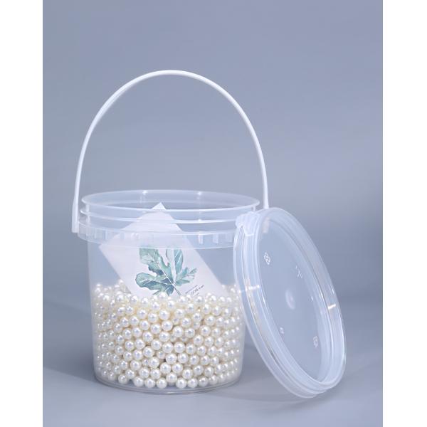 Customizable 1L-20L Clear Food Grade Snacks Milk Tea Packing Bucket With Lid for B2B