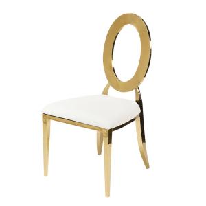 Golden Stainless Steel Banquet Chair for Hotels Restaurants