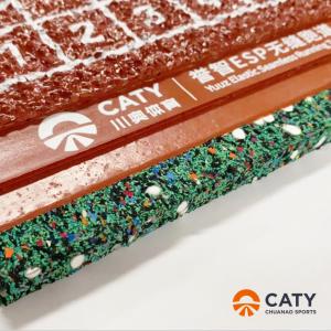 14mm Quick-Install Recycled Rubber Roll for Outdoor Running Tracks