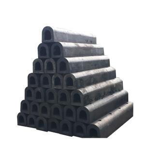 Tug Barge Pontoon Height 100mm 150mm D Type Marine Rubber Fender