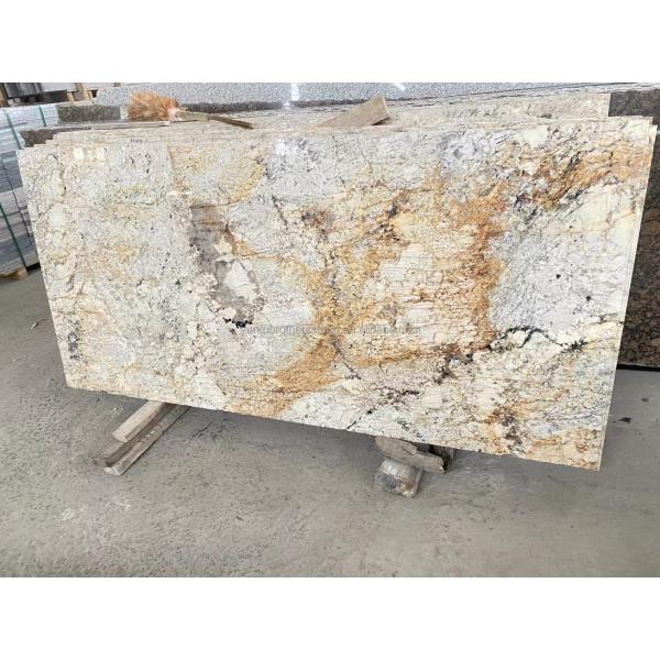 Luxury Gold Granite Stone Big Slabs Honed Polished for Villa Staircase Graphic Design