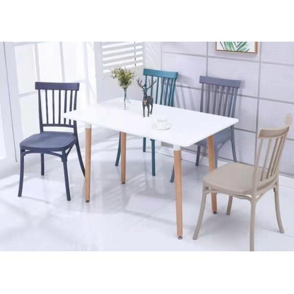 Buy 90cm 45cm Coloured Plastic Dining Chairs 250kg Loading at wholesale prices