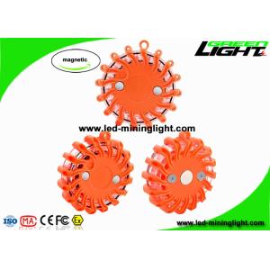 Waterproof IP65 Rechargeable Amber LED Road Flares Flashing Warning Light