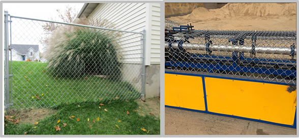 Diamond Hole Green Wire Fencing , Black Cyclone Fence Easy Assembled