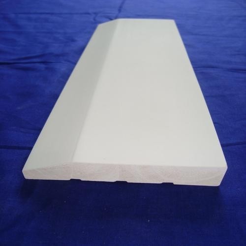 Buy Eco Friendly White Wood Baseboard , Building Decration Primed Wood Baseboard at wholesale prices