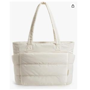 BAGSMART Women's Handbag, Lightweight and Fluffy Handbag, Multi-compartment