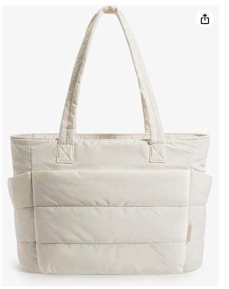 BAGSMART Women's Handbag, Lightweight and Fluffy Handbag, Multi-compartment