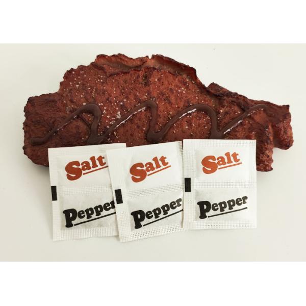 Customizable Salt And Black Pepper Individual Condiment Packets 18-Month Shelf Life