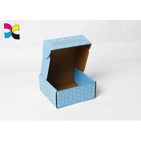 Corrugated Custom Packaging Boxes Thickness Shoe Golden Hot Stamping Surface