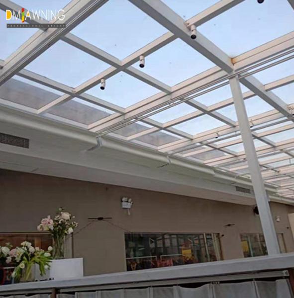 Sus316 Fabric Waterproof Retractable Cover Pergola Sliding retractable pergola canopy