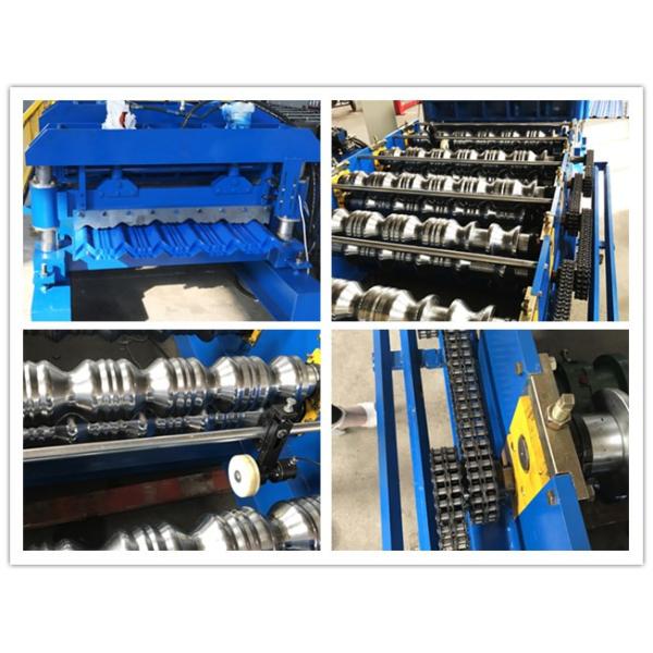 Metal Roof Glazed Tile Roof Roll Forming Machine Corrugated Steel Sheet BV / SGS