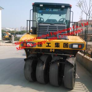 16 Tons XP163 Diesel Engines Pneumatic Rubber Tire Road Roller
