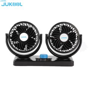 Double Head 10W Oscillating 12V Car Fan