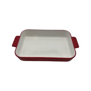 Wholesale Red Rectangle Melamine Casserole Home Kitchen Use Melamine Bakeware