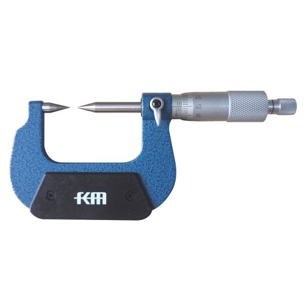 Buy KM 0-25mm Point Micrometer With Carbide-tipped Measuring Face at wholesale prices