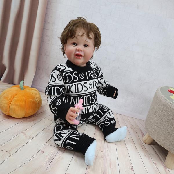 Wholesale High Quality 100% Cotton Baby Clothes Boys Pants Children Kids Sweater Set