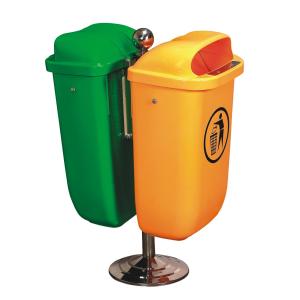 50L plastic waste bin home and outside used garbage containers