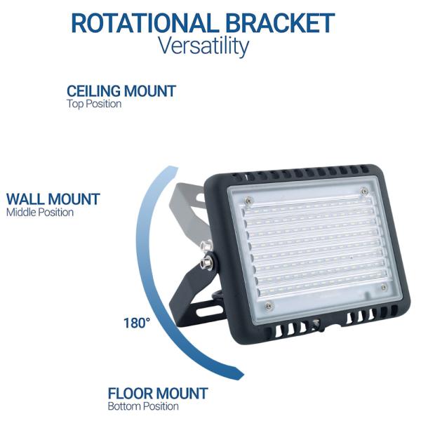 100w High Mast LED Solar Flood Lights SMD5730 IP65 For Indoor Warehouse
