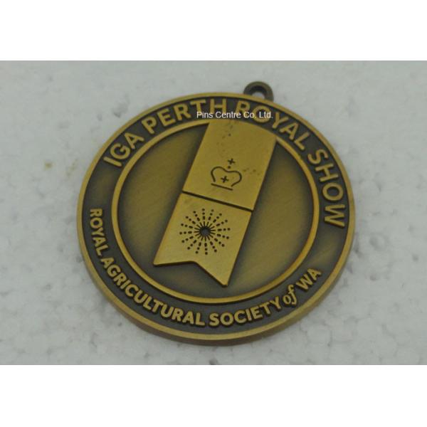 Buy Antique Gold Zinc Alloy Die Cast Medals 1.2mm to 5.0mm Thickness at wholesale prices