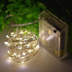 Quality Battery Powered Copper Wire Mini Firefly Twinkle Lights Strip For Garden Festival Decor for sale