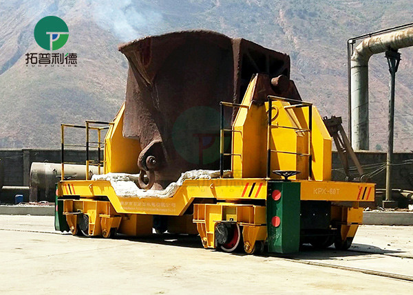 Buy Steel Plant Dual Drive System Heat Resist Slag Pot Transfer Cars Powered By Low Voltage Rails at wholesale prices