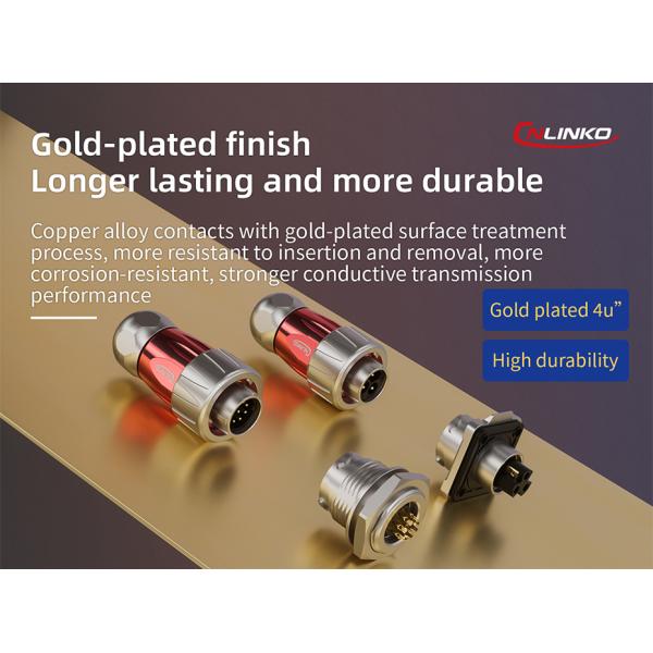 Cnlinko DH 16 Series Locking Screw Type 3 Pin Waterproof Cable Power Plug Connector