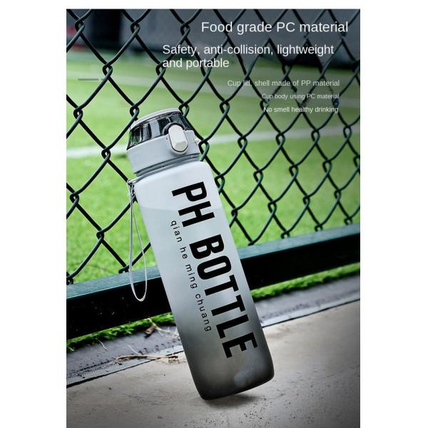 Bpa Free 1000ml 1 Litre Sipper Water Bottle With Straw For Adults Gradient Color 32 Ounce Large Capacity Many Colors Reusable Odour Free