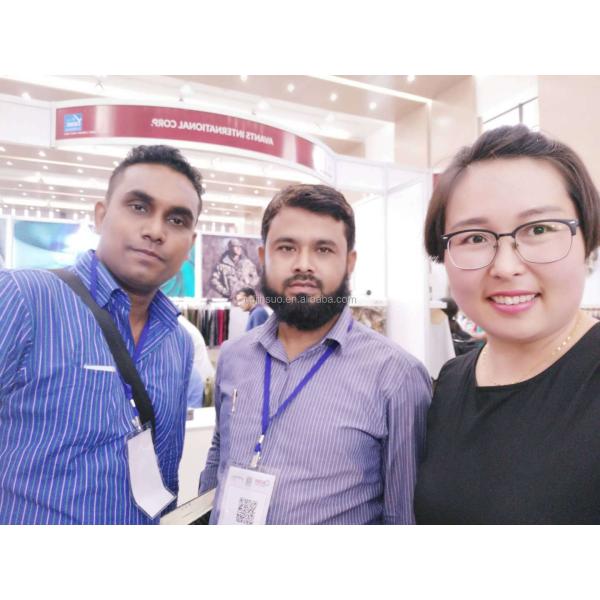 Plain Dyed Poly Spandex 100% Polyester Twill Fabric for America Nurse in Qingdao