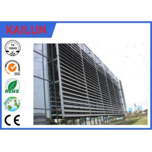 6000 Series External Aluminium Louvres , Durable Extruded Aluminium Sun Louver