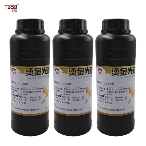 Wear-resistant Scratch-resistant Waterproof UV Bronzing Varnish For Glass Tiles Wallpaper Leather