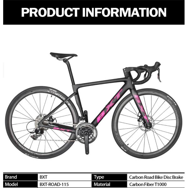 SENSAH 2*11 Speed 700C Full Carbon Road Bike Hidden Cable Disc Brake