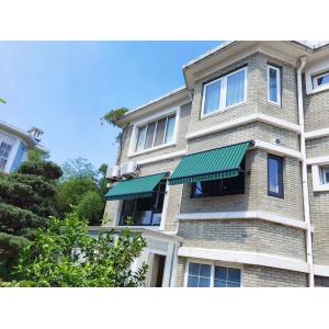 Outdoor Motorized Window Sunshade Drop Arm Retractable Awnings