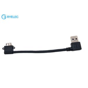 USB 3.0 USB-A Male Left Angle To USB 3.0 Micro-B Male Right Angle Cable For HD