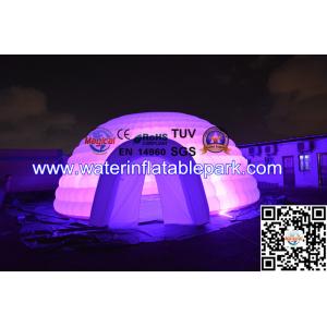 Waterproof LED Inflatable Igloo Tent , Lighting Inflatable Bar Tent