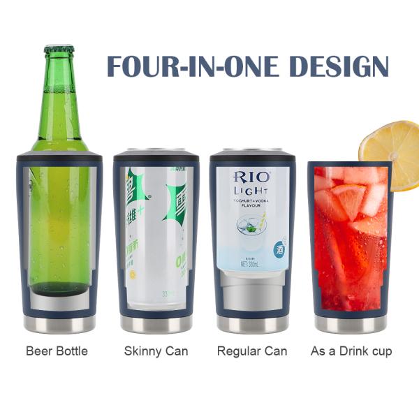 Double Wall SS Inner 304 Vacuum Drink Cooler For Travel Occasion