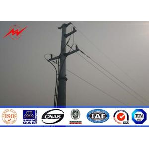 11M 300DaN Steel Utility Pole 3.5mm thickness Q345 material for 69kv 100meters