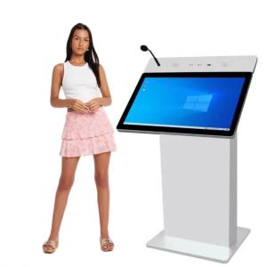 Smart Conference Room Lectern Podium Electric Height Adjustable Table Smart