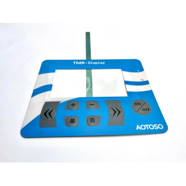 Buy Back Tinted LCD Window Polyester Membrane Keypad With Adhesive Layer at wholesale prices