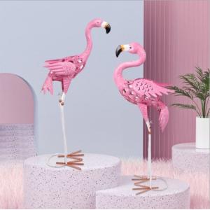 Creative Iron Pink Flamingo Garden Decoration