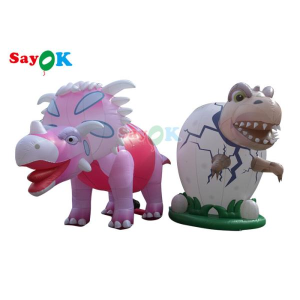 Buy 4m Inflatable Giant Dinosaur For Festive Decoration Wind Resistance at wholesale prices