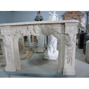 marble mantel fireplace for home