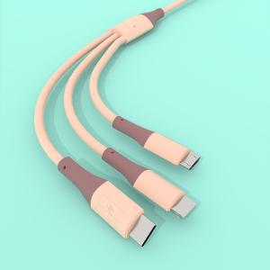 One-to-three charging cable suitable for Android type-c Huawei mobile phone fast