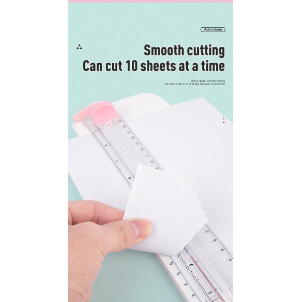 Portable Plastic A5 Paper Cutter ZEQUAN Multifunctional Trimmer with Manual Operation