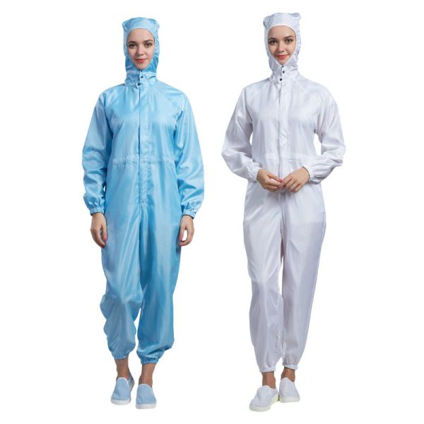 Class 100/Class 1000 Lint-Free Washable Cleanroom Suit for Pharmaceutical and