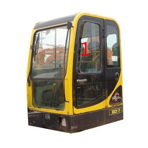 Quality Windshield HYUNDAI Front Glass Excavator Cabin Digger Window Replacement for sale