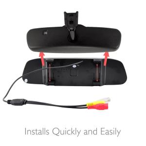 Automobile Rear View Mirror Monitor With Backup Camera 800*RGB*480 Pixel Number