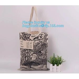 Reusable 100% Cotton Canvas Bag Canvas Tote Bags Convenient Environmentally