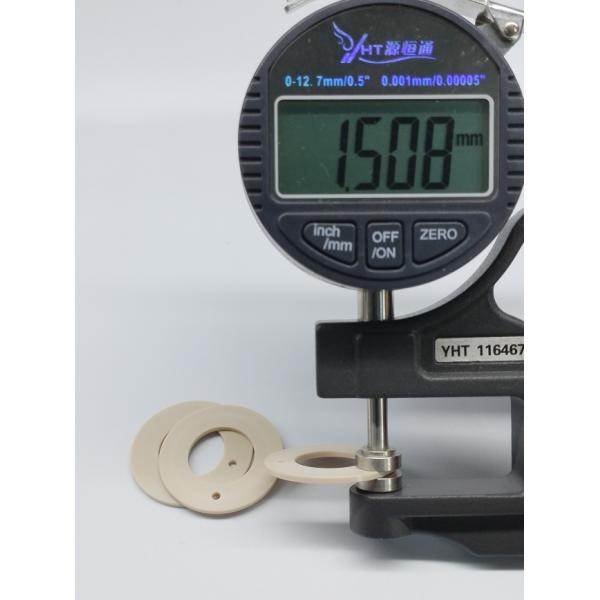 White PTFE Parts Chemical Corrosion Resistance PEEK Seal Ring Customized 90 shore A