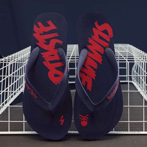 Summer Wear Men's Beach Sandals With Non Slip Rice Texture Patterns